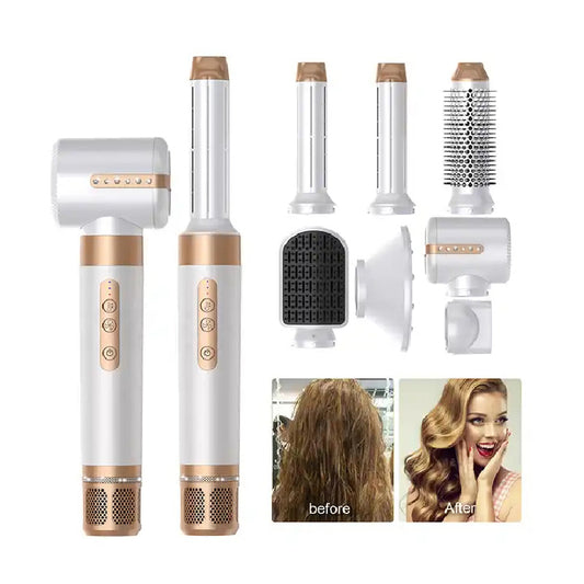 Professional Hair Dryer 7 in 1 Hair Styling Tools Complete Styler Set